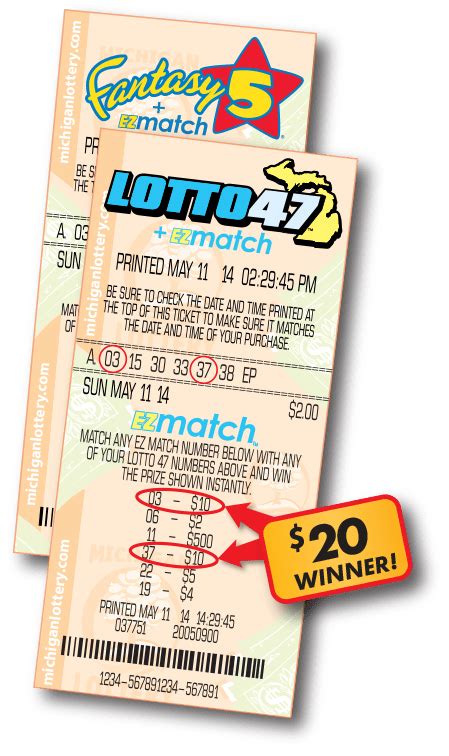 michigan lottery ez match results.